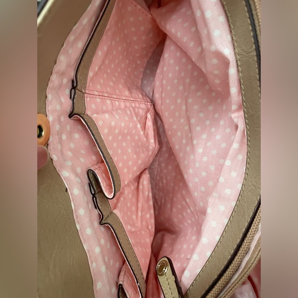 Liz Claiborne beige leather bag great condition - Picture 6 of 11